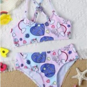 Cute Kids Swim Set - Pink and Blue